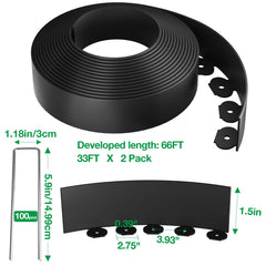 Bonviee flexible landscape edging roll close-up