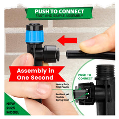 Bonviee Vortex Drip Emitters showing adjustable flow feature