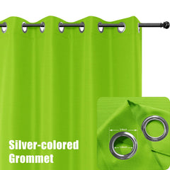 BONZER Outdoor Curtain Green with rust-proof grommets