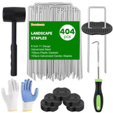 Boochcom Turf Nails Set with 200 U-shaped garden staples and accessories