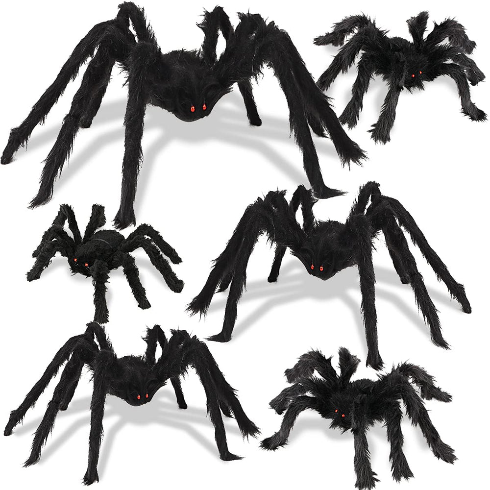 Boogem Halloween Spider 90cm front view with red eyes