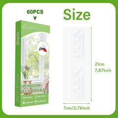 Boromine Window Fly Trap adhesive strip close-up