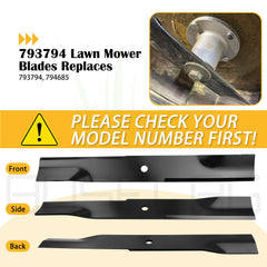 BOSFLAG Low Lift Mower Blades side view