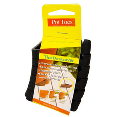 Bosmere Pot Toes black pack of 6 front view