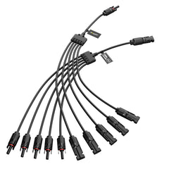 BougeRV Solar Y Connectors 1 to 5 Parallel, black colour