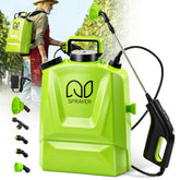 Bourid Battery Powered Backpack Sprayer front view with green finish