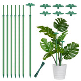 BOVITRO Extendable Plant Stakes 7-pack green color front view