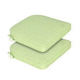 BPS outdoor chair cushion set of 2 in green color, front view