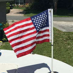 Bradford Small American Flag displayed on a boat