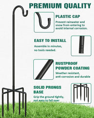Breeze Touch shepherd hook showing 7-prong base design