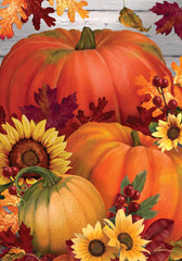 Briarwood Lane Fall Garden Flag showing vibrant double-sided image