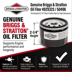 Briggs & Stratton oil filter in packaging