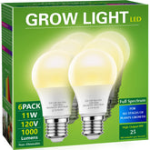 Briignite A19 LED Grow Light Bulb pack front view