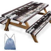 Britown Picnic Table Cover Set with two bench covers and storage bag