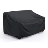 BROSYDA 3-Seater Waterproof Outdoor Couch Cover black front view