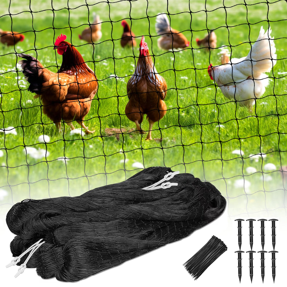 BSTPCOO Bird Net 25'x50' heavy duty nylon netting front view