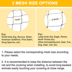 BSTPCOO Bird Net with included cable ties and stakes