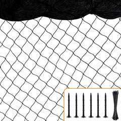 BSTPCOO Bird Nets 25'x100' black nylon netting front view