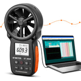 BTMETER 866A Pro Handheld Anemometer front view with large display