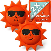 BubbyShine Hot Tub Scum Absorber 2 Pack in orange