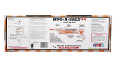 BUG-A-SALT Clear 'Em Out 3.0 displayed with granulated salt