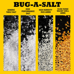 BUG-A-SALT High Humidity Rice Ammo on a patio setting