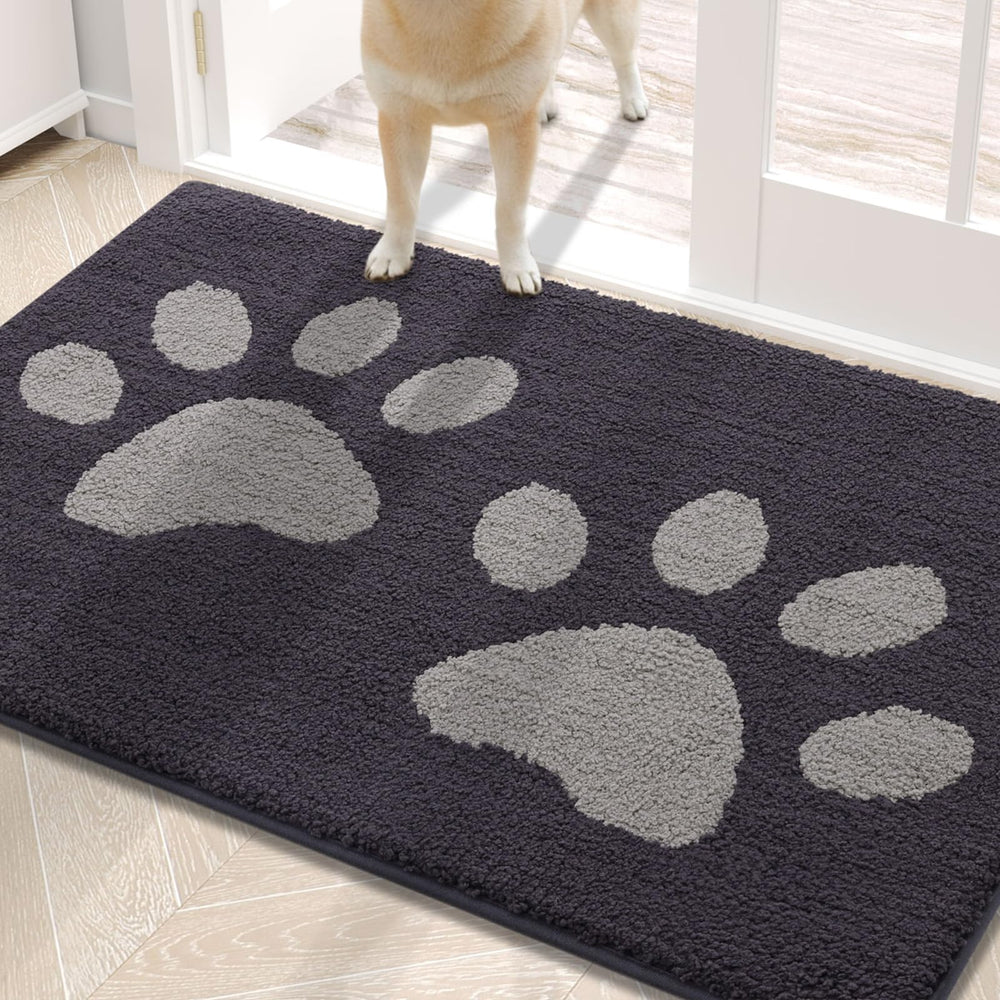 Buganda Dog Door Mat 30x20 dark grey front view
