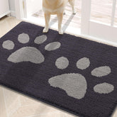 Buganda Dog Door Mat 30x20 dark grey front view