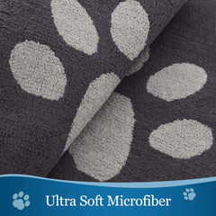 Buganda Dog Door Mat 30x20 dark grey non-slip backing