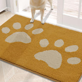 Buganda Dog Door Mat 30x20 in yellow front view