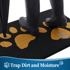 Buganda Dog Door Mat 30x20 showing absorbent microfiber texture