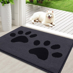 Buganda Dog Door Mat 36x24 black front view