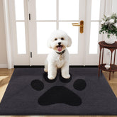 Buganda Dog Door Mat 40x32 black front view
