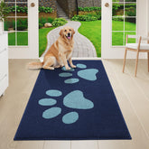 Buganda Dog Door Mat 47x24 dark blue front view
