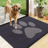 Buganda Dog Door Mat 48x30 dark grey front view