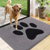 Buganda Dog Door Mat 48x30 grey front view