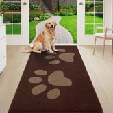 Buganda Dog Door Mat 59x24 brown front view