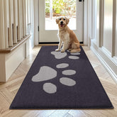Buganda Dog Door Mat 70x24 dark grey front view