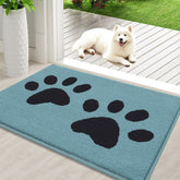 Buganda Dog Door Mat blue front view 36x24 inches