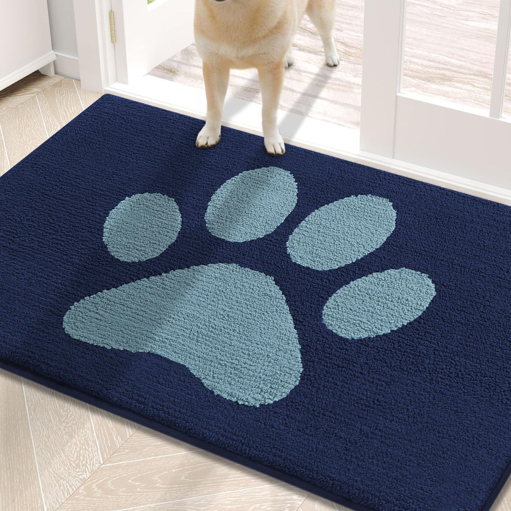 Buganda Dog Door Mat dark blue front view 30x20