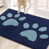 Buganda Dog Door Mat dark blue front view, 30x20 size