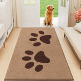 Buganda Dog Door Mat front view in beige color