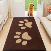 Buganda Dog Door Mat front view in brown