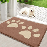 Buganda Dog Door Mat front view in camel colour