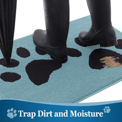 Buganda Dog Door Mat showing absorbent microfiber texture
