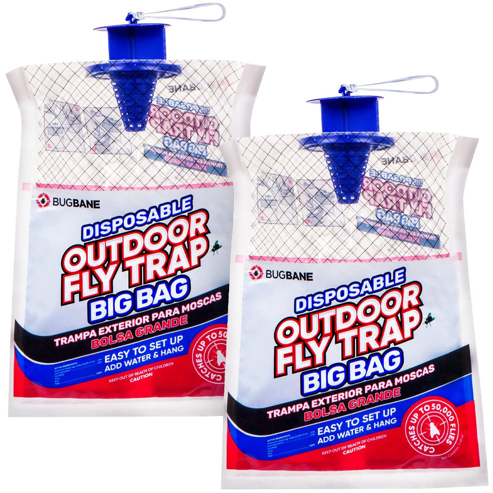 BugBane Outdoor Fly Trap 2 pack front view