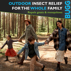Buggins insect repellent 4 oz packaging with Vanilla Mint Rose scent