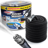 BulbHead Pocket Hose Silver Bullet 75 ft black expandable garden hose with nozzle
