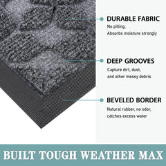 Bulijojo doormat demonstrating efficient dust removal
