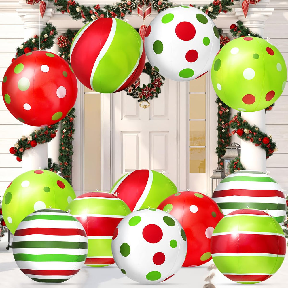 Bunny Chorus Giant Christmas Inflatable balls in vibrant colours